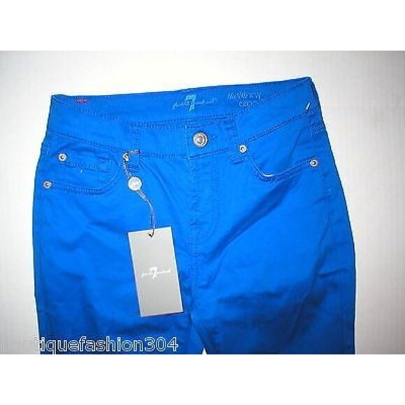 New 2pr Girls Jeans 12 NWT Joes 7 For All Mankind Skinny Black Blue Jeggings LOT - Picture 6 of 8